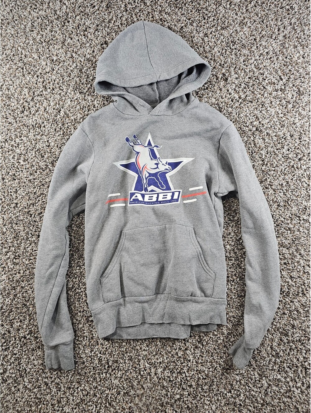 American Bucking Bull Boys Sz L Pullover Hoodie Sweatshirt Rodeo ABBI